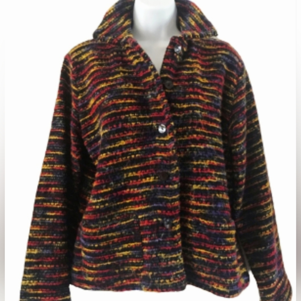 Chico’s Multi-color Jacket Size 1 - Picture 11 of 14